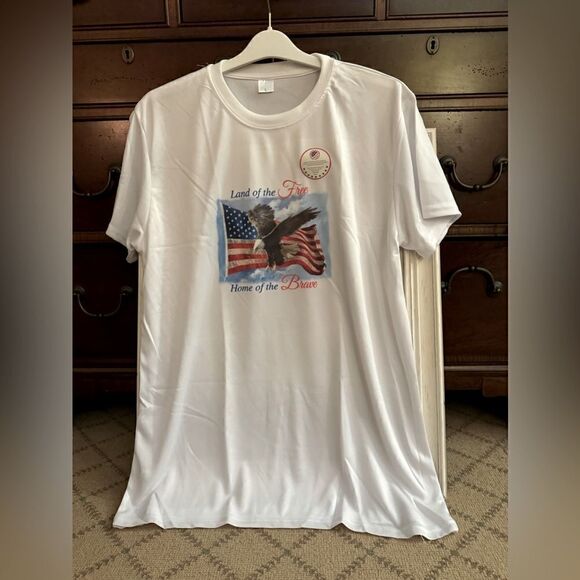 National Disabled Veteran Foundation short sleeve performance wear T-shirt L NWT - Picture 1 of 9